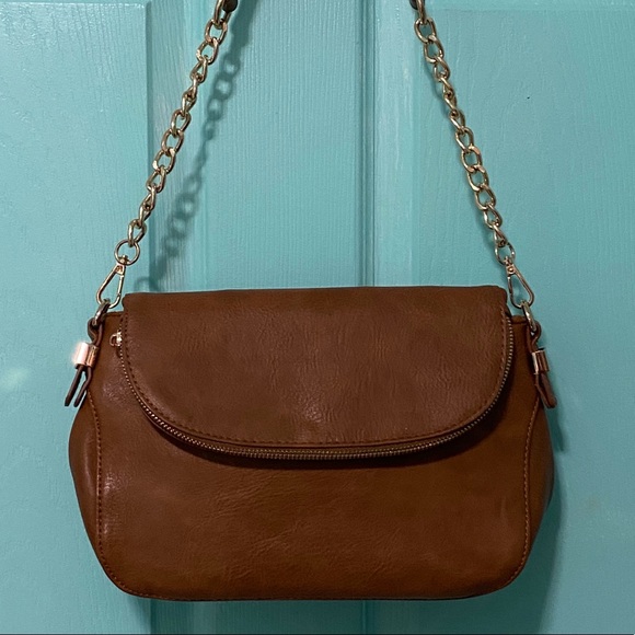 Madison west Brown  tan shoulder bag - Picture 1 of 3